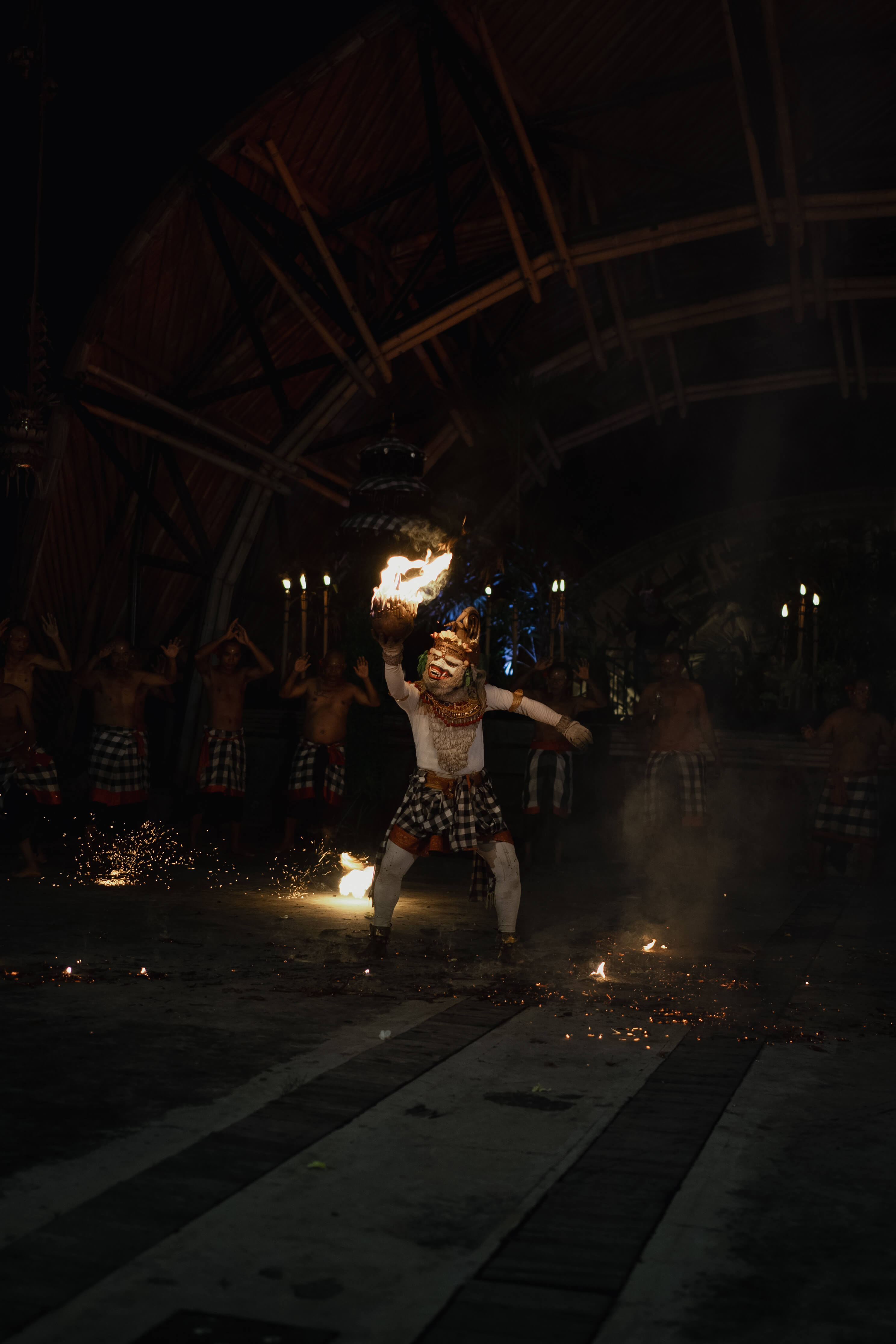 Yoga and Kecak Dance